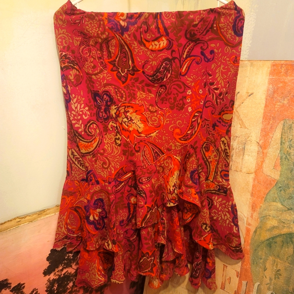 Layered Chaps Skirt